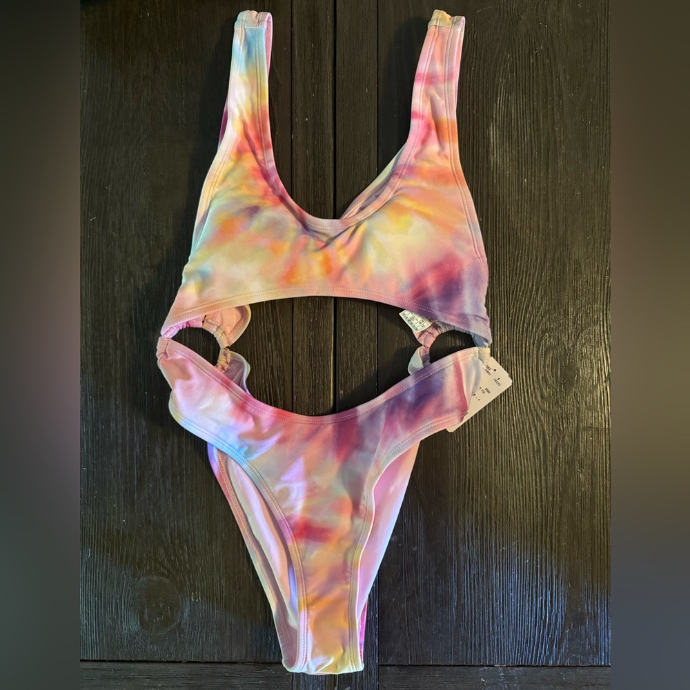 Forever 21 Multicolor Tie-Dye One Piece Swimsuit - Picture 2 of 3